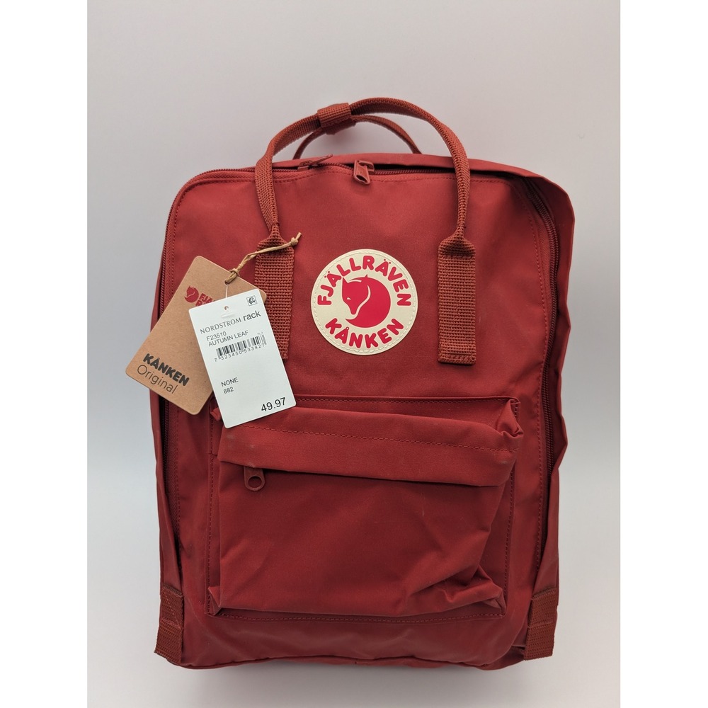 Fjallraven Kanken Original Backpack Autumn Leaf F23510 Orange Red NWT